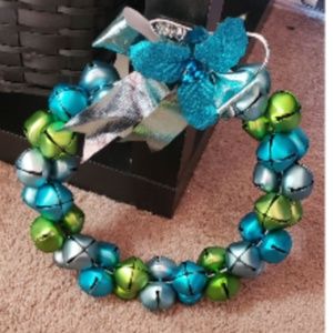 Holiday Christmas Hanukkah Bell Wreath
